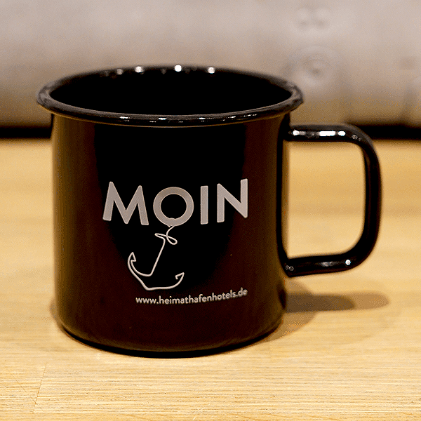 Emaille-Tasse - MOIN
