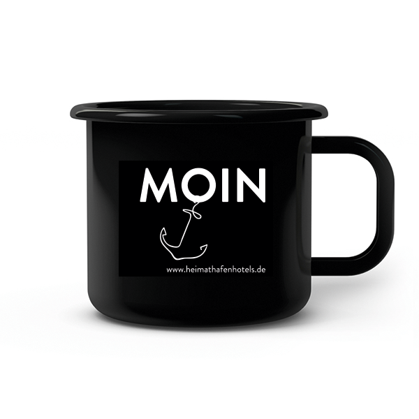 Emaille-Tasse - MOIN